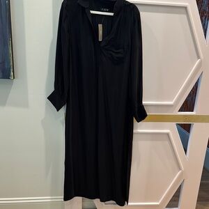 J crew long maxi dress. Size large. Black